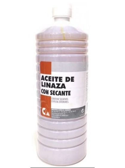 Aceite de linaza con secante de 1L.