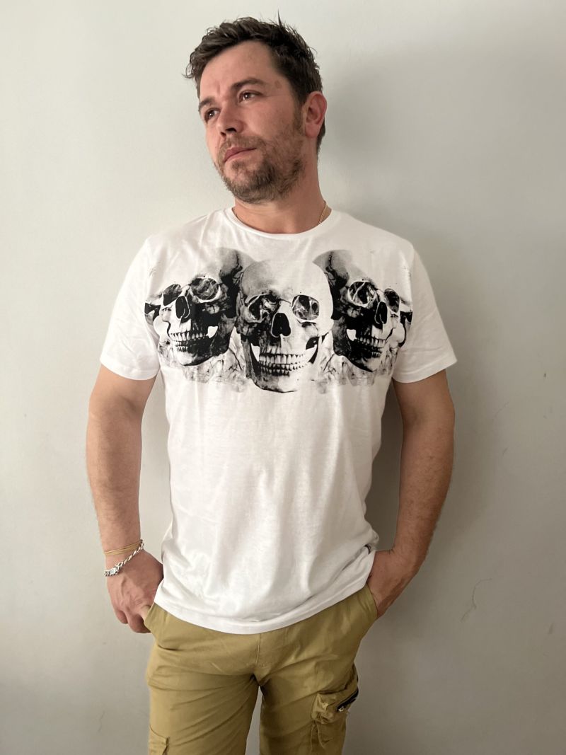 Camiseta Calavera Blanca