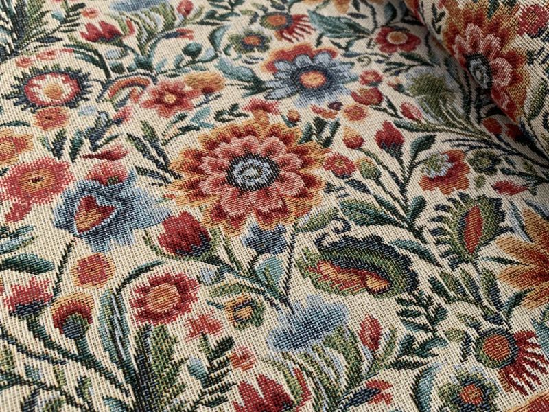 Tapicería jacquard GOBELINO FLORAl 