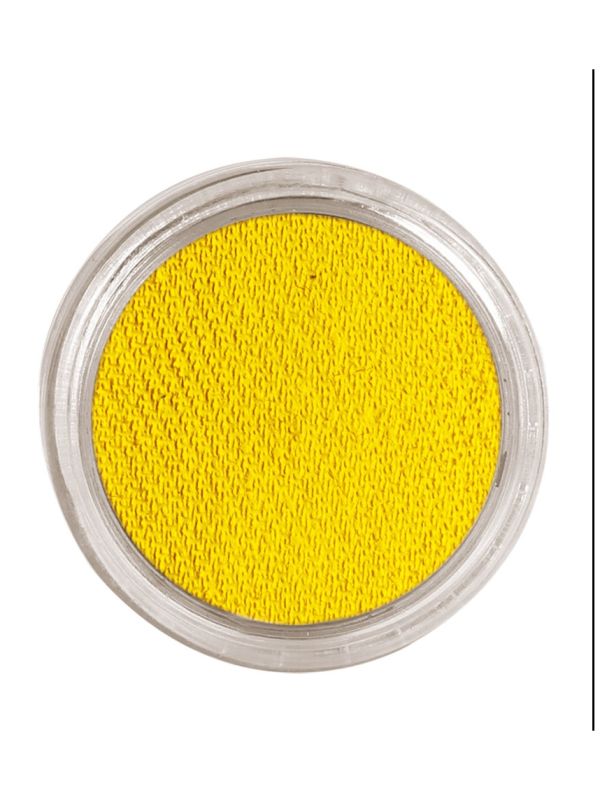 Maquillaje al agua amarillo