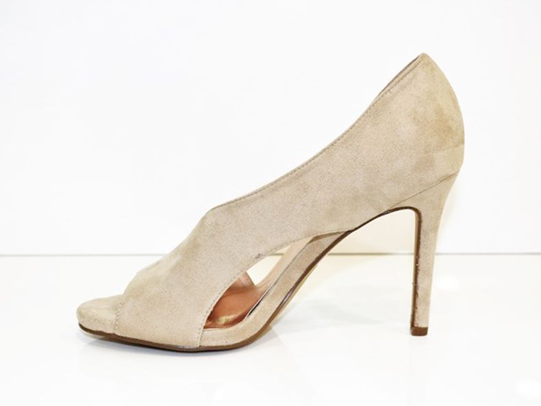 Sandalia Stiletto Beige