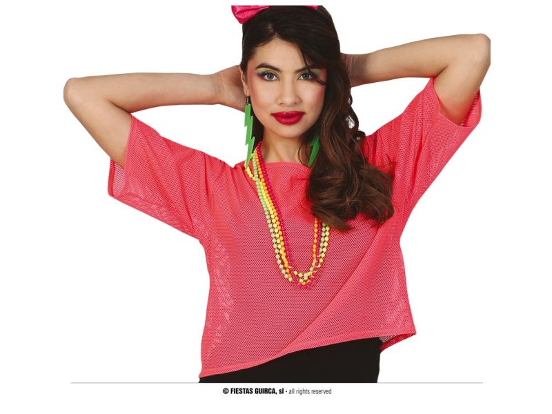 Camiseta de Red rosa neon