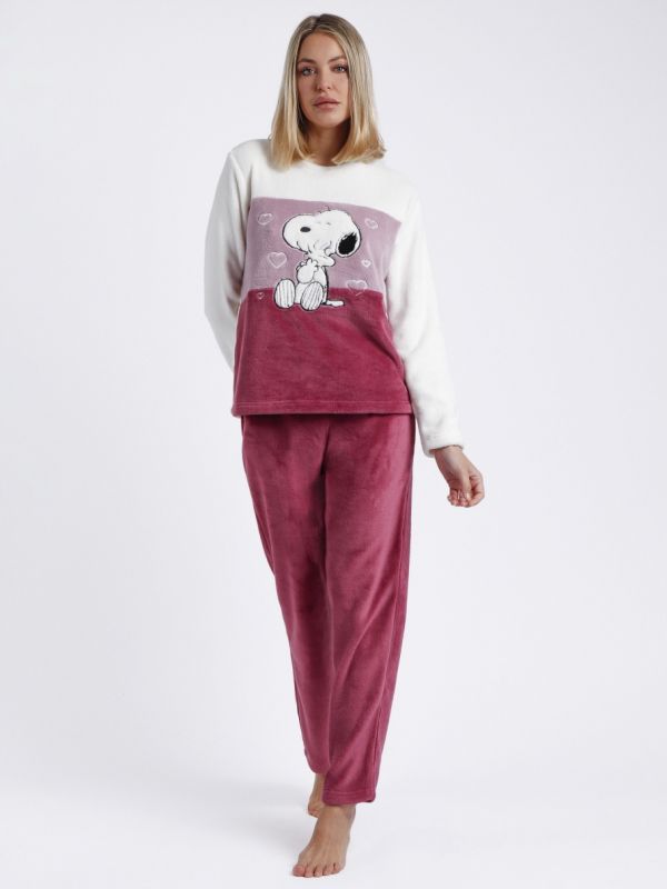 Pijama mujer calentito Love is a Best Friend Snoopy