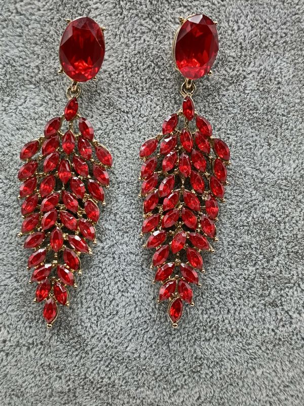 Pendientes rojo