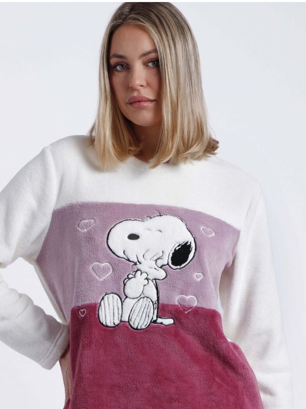 Pijama mujer calentito Love is a Best Friend Snoopy