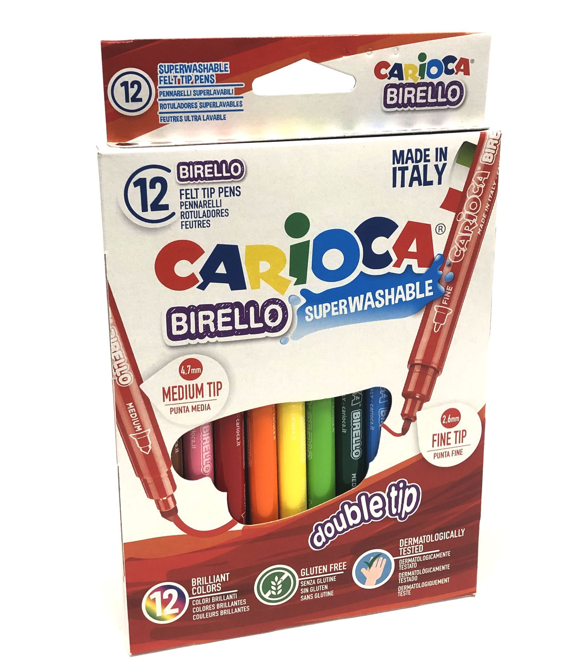 Rotulador SuperLavable Caja 24 colores Birello Carioca
